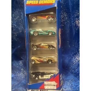 1997 Hot Wheels Speed‎ Demons 5 Car Gift Pack NIP FACTORY SEALED